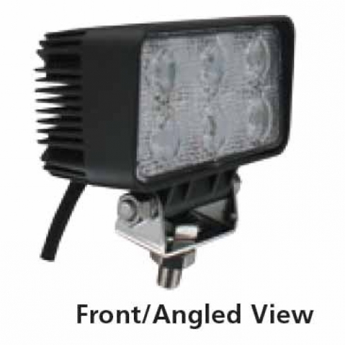 Techspan 725230 LED 4"x2" Rectangular Tractor/Utility Lamps 1030VDC 18W 1140Lumens Flood